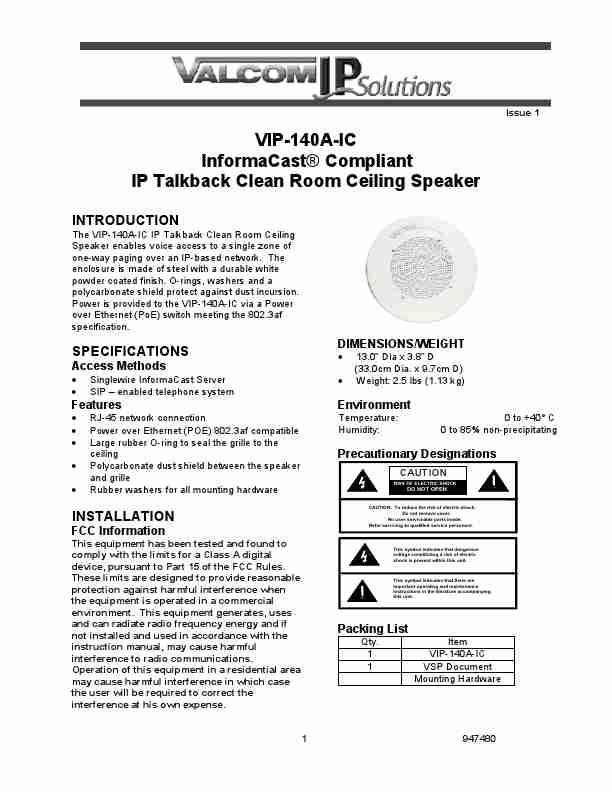 VALCOM IP SOLUTIONS VIP-140A-IC-page_pdf